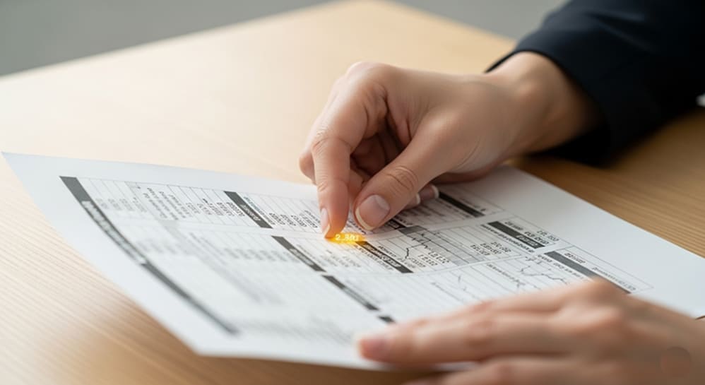 A hand holding a printed lab report with key blood markers highlighted on a chart, symbolizing the data-driven approach to health.