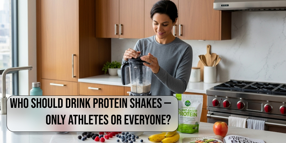 Who should drink protein shakes — only athletes or everyone?