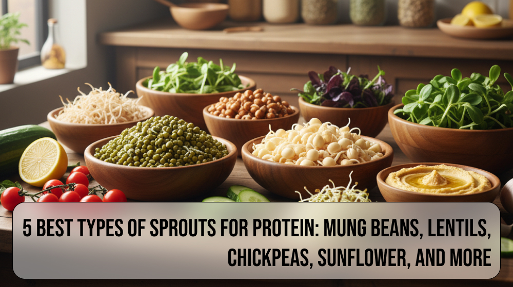 5 Best Types of Sprouts for Protein Mung Beans, Lentils, Chickpeas, Sunflower, and More