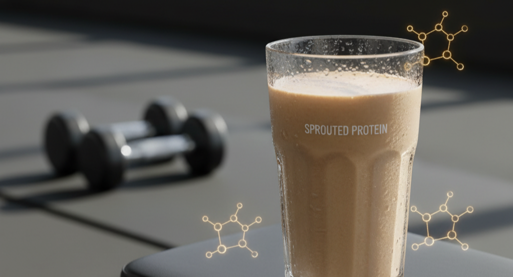 Sprouted protein shake for muscle recovery