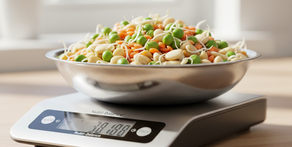 Sprouted seeds for protein and amino acids