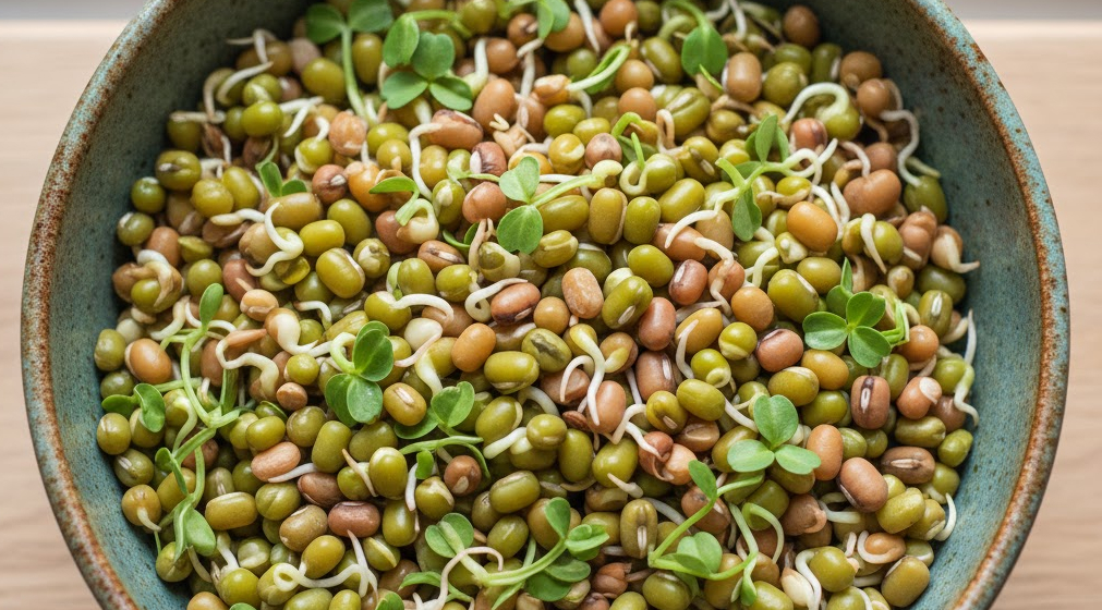 How much protein in sprouted peas and other sprouted seeds?