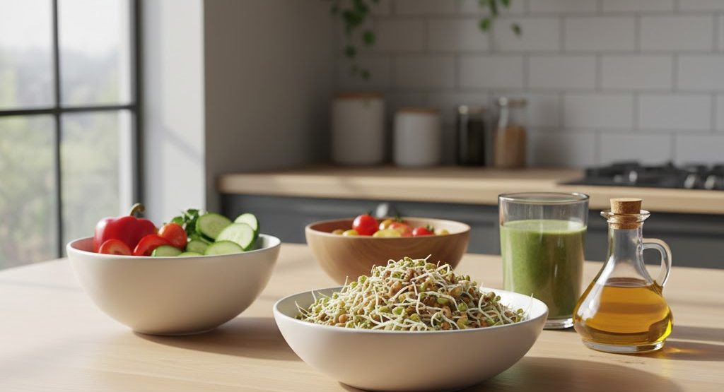 Living nutrition as part of a modern healthy lifestyle