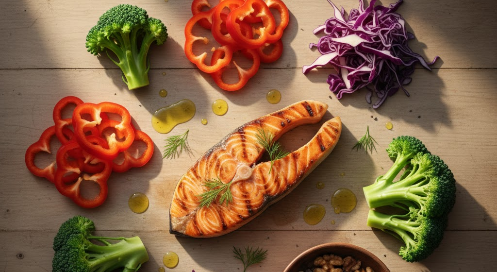 Nutrient-rich foods supporting mitochondrial function