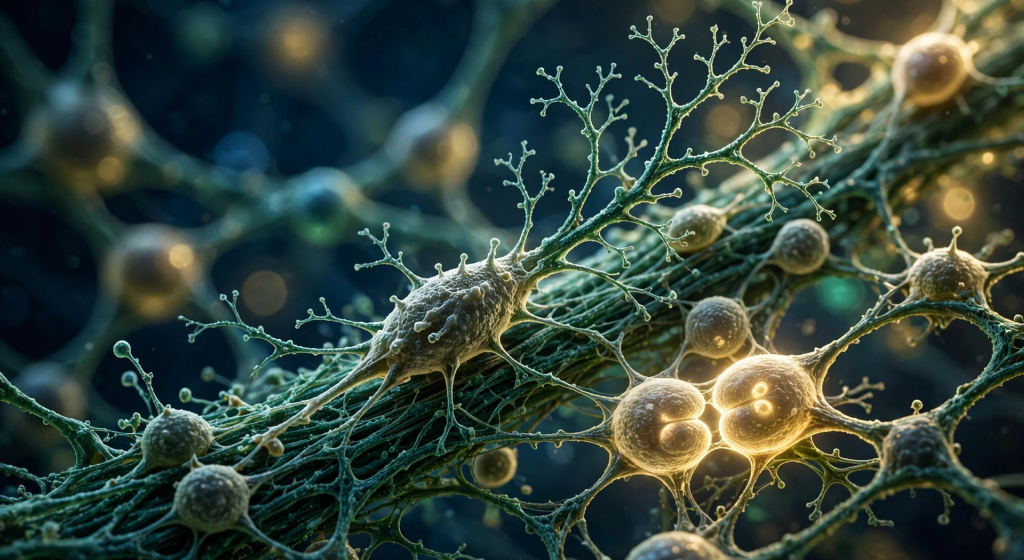 Intracellular calcium regulation with L-type calcium channels and calbindin-D28k buffering proteins inside post-synaptic neuron